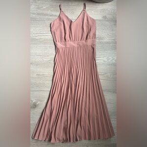 Spaghetti strap pink dress